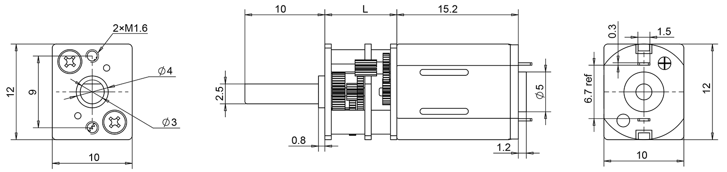 N20 Metal Micro Gear Motor (300-2000 RPM options)