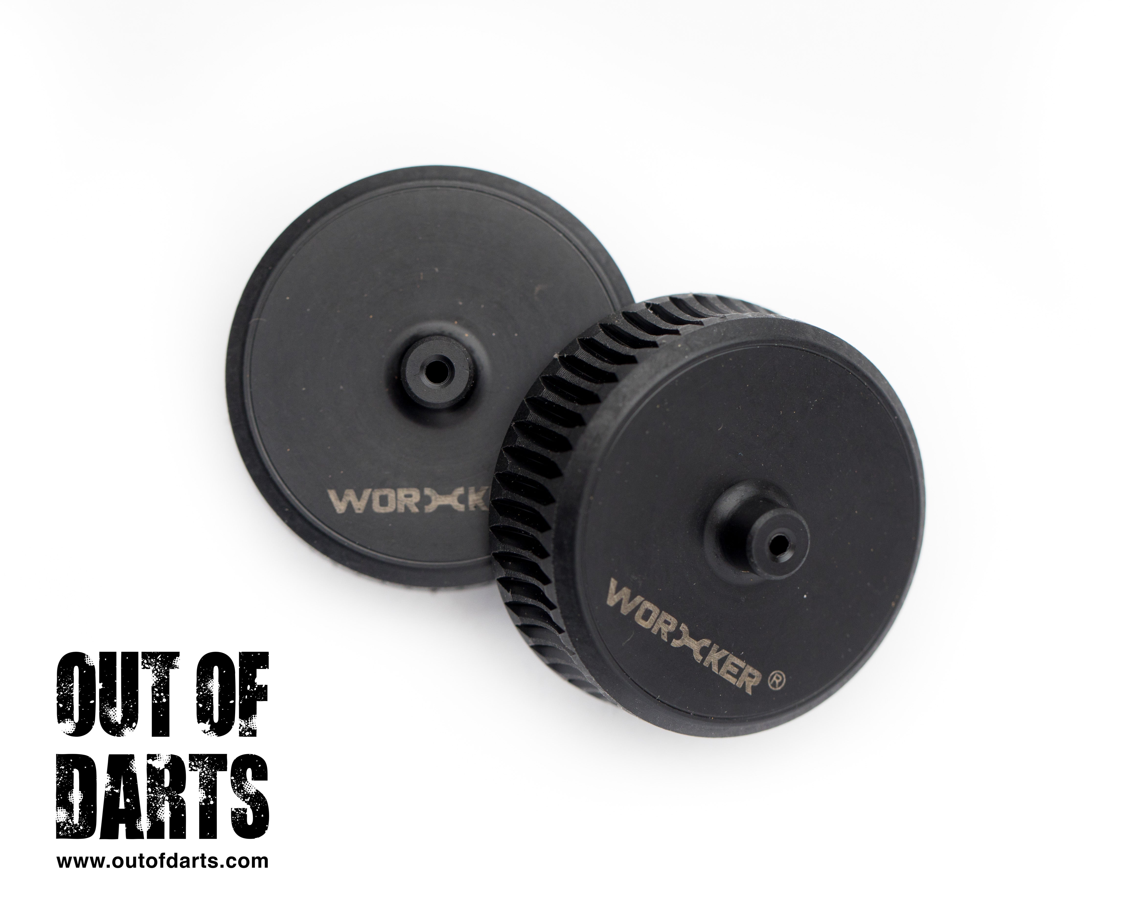 Worker High Crush Flywheel Set POM BLACK (pair)