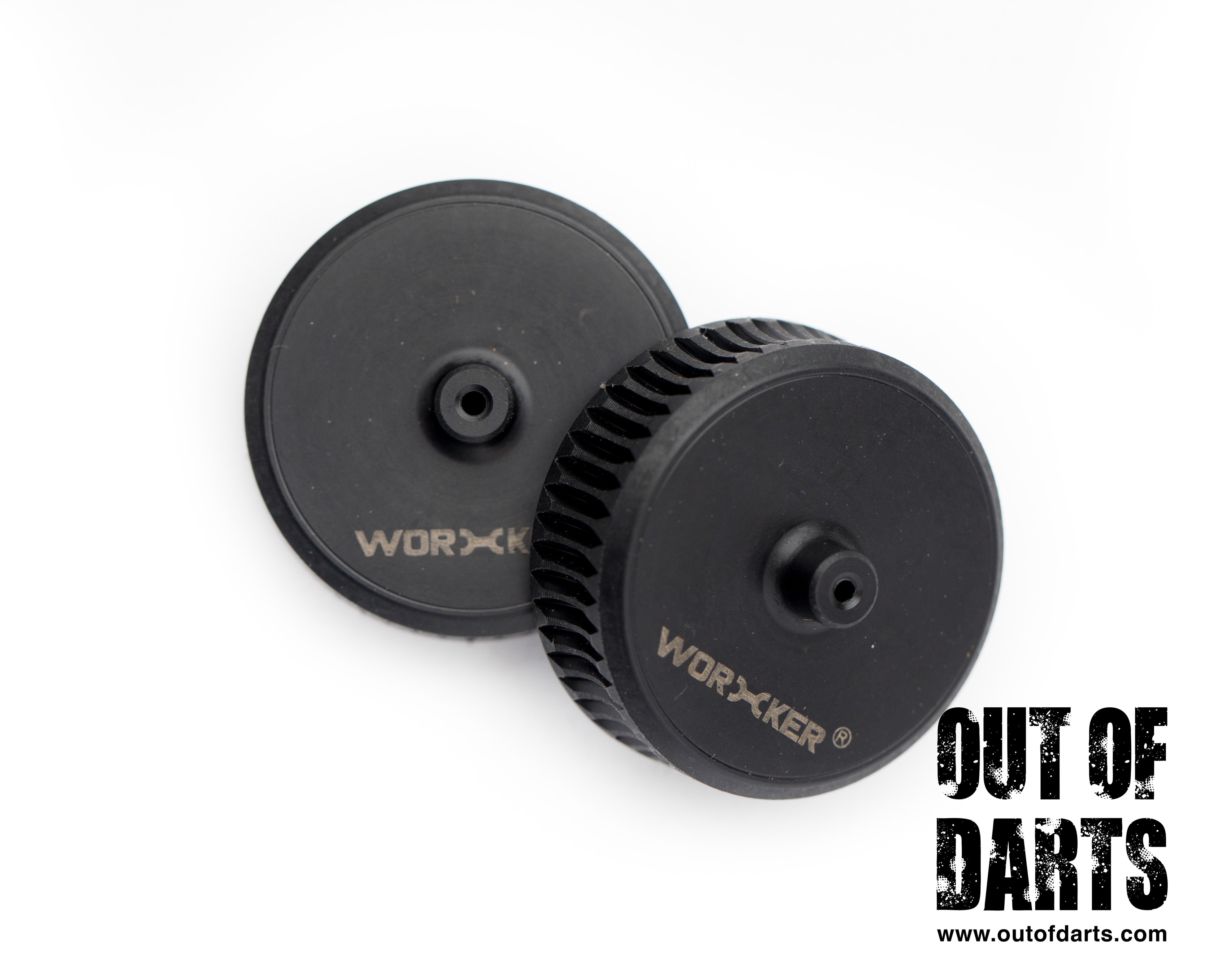 Worker High Crush Flywheel Set POM BLACK (pair)