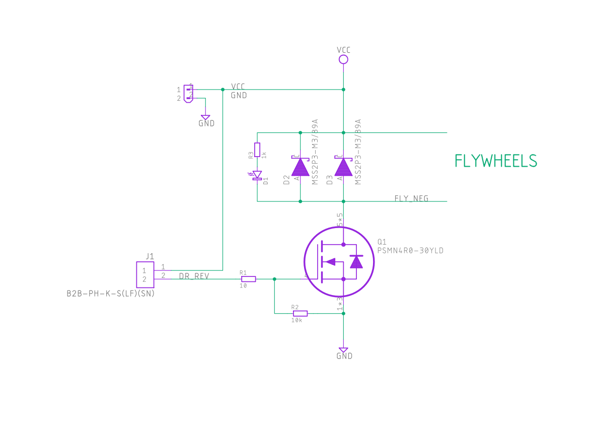Eli Wu Flywheel MOSFET Motor-Spanning Board