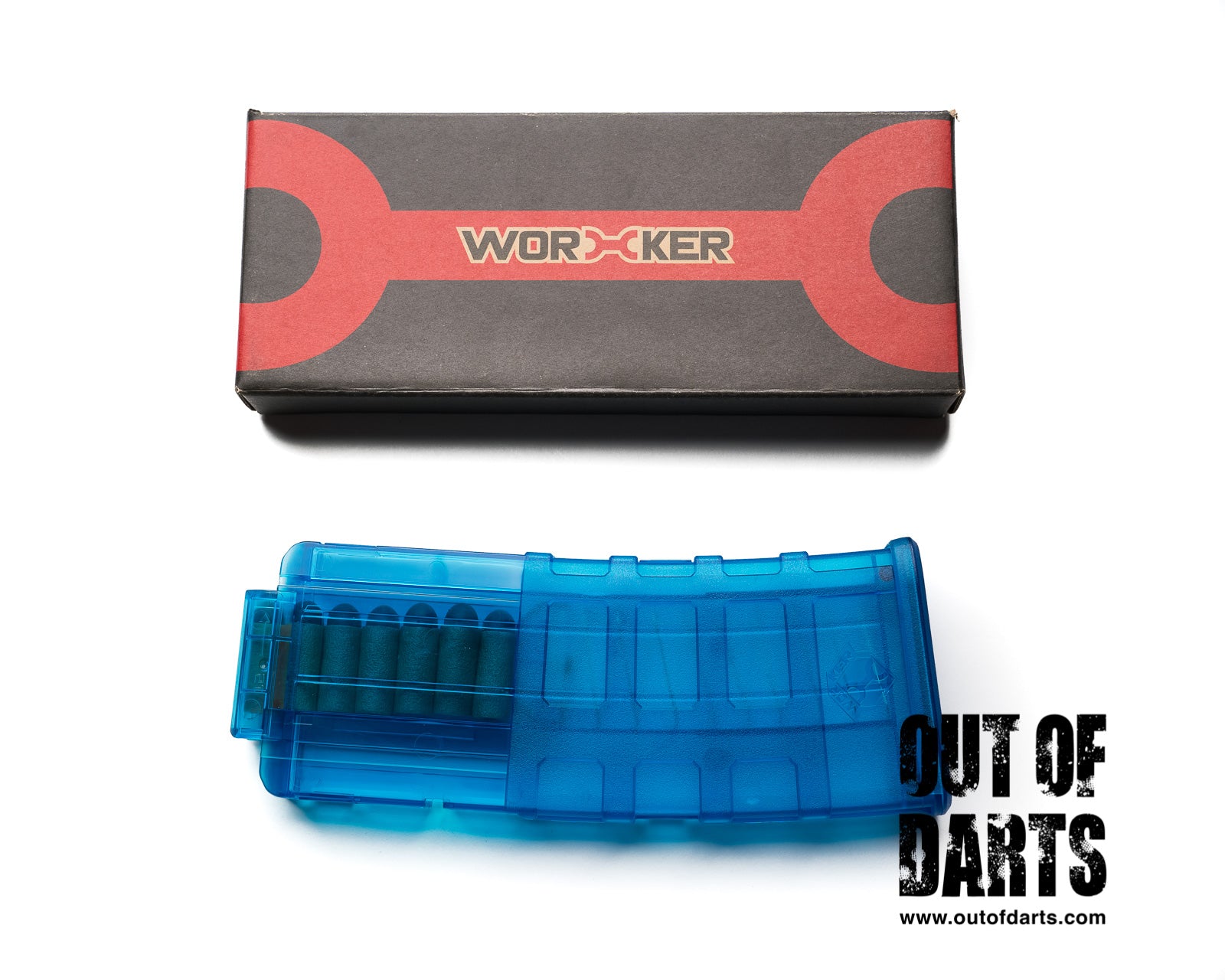 Worker Nerf Short Dart 12 Round Magpull Style Magazine Clip