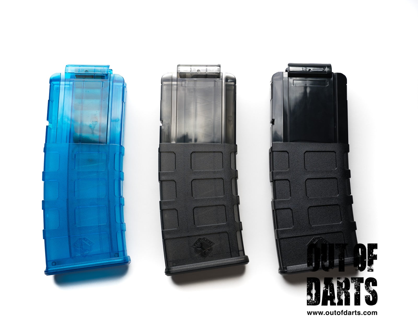 Worker Nerf Short Dart 12 Round Magpull Style Magazine Clip