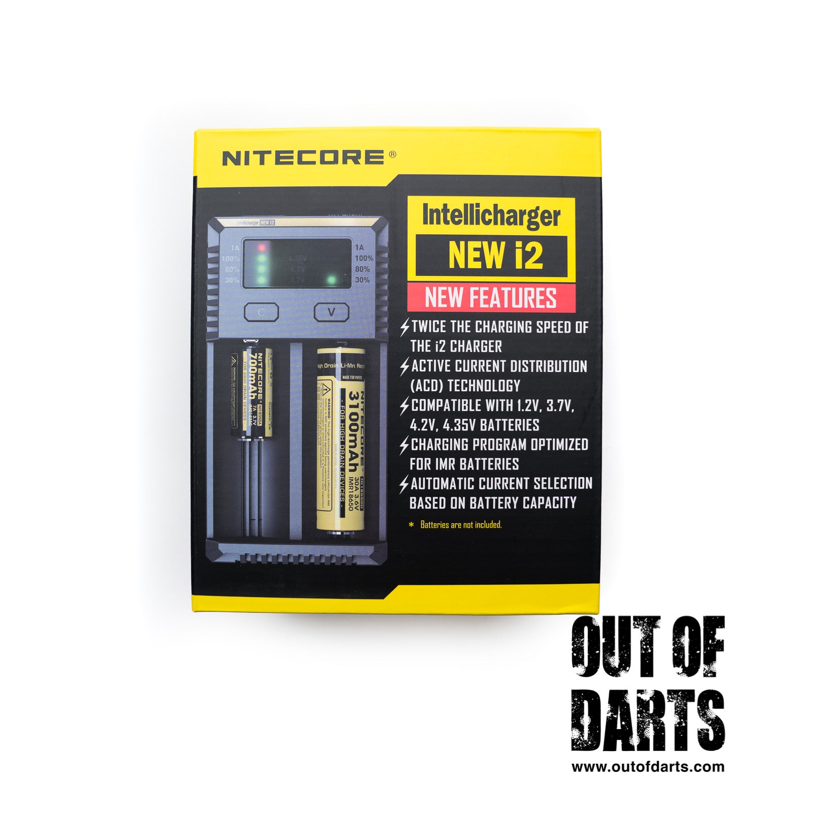 IMR Charger new i2 Nitecore Dual-Bay Charger (High quality IMR charger)