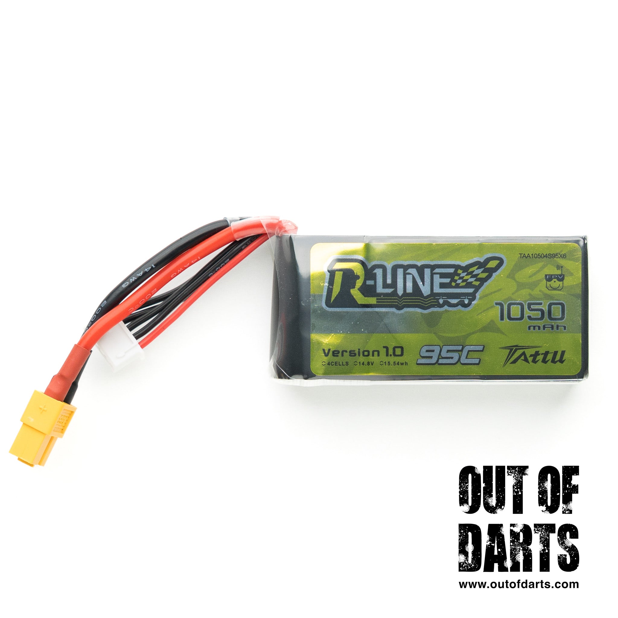 Tattu R-line 1050mAh 4S 95C LiPo (XT60) For Momentum and SBF