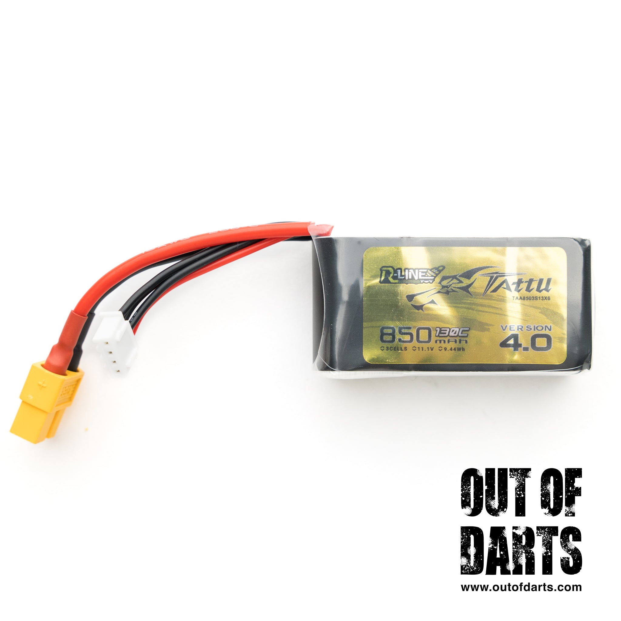 Tattu R-line 850mAh 3S 130C LiPo (XT60)